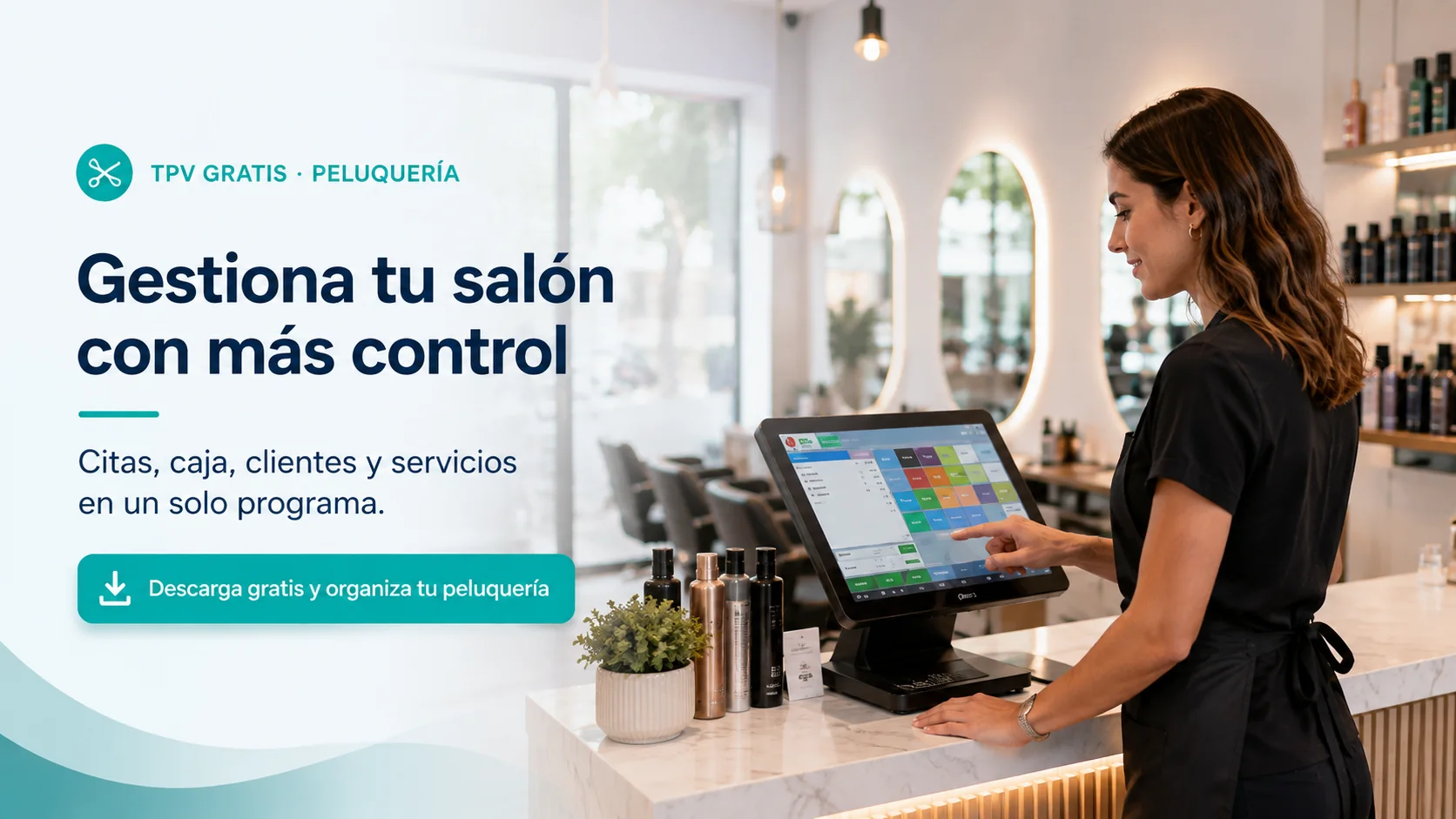 TPV Gratis para Peluquería en un entorno profesional
